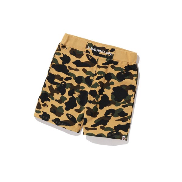 A BATHING APE Bape 1st Camo Sweat Kurze Hose Herren Gelb | 82914OJQI