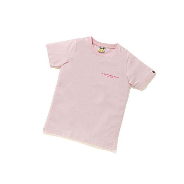 A BATHING APE Bape A Bathing Ape Line Camo Tee Kurzes Sleeve T-shirts Damen Rosa | 02719SPCM