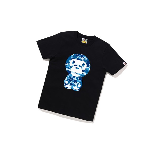 A BATHING APE Bape Abc Camo Big Baby Milo Tee Kurzes Sleeve T-shirts Damen Schwarz | 15408HRSW