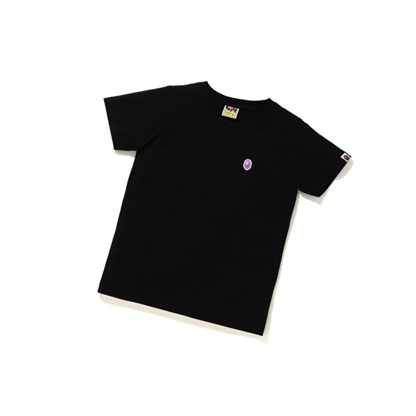 A BATHING APE Bape Ape Head One Point Tee #2 Kurzes Sleeve T-shirts Damen Schwarz | 29354GRWN