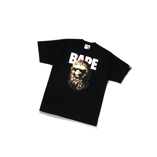 A BATHING APE Bape Ape Head Tee Kurzes Sleeve T-shirts Herren Schwarz | 39605KTMO