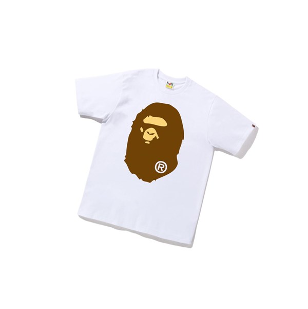 A BATHING APE Bape Big Ape Head Tee Kurzes Sleeve T-shirts Herren Weiß | 91562SNVJ