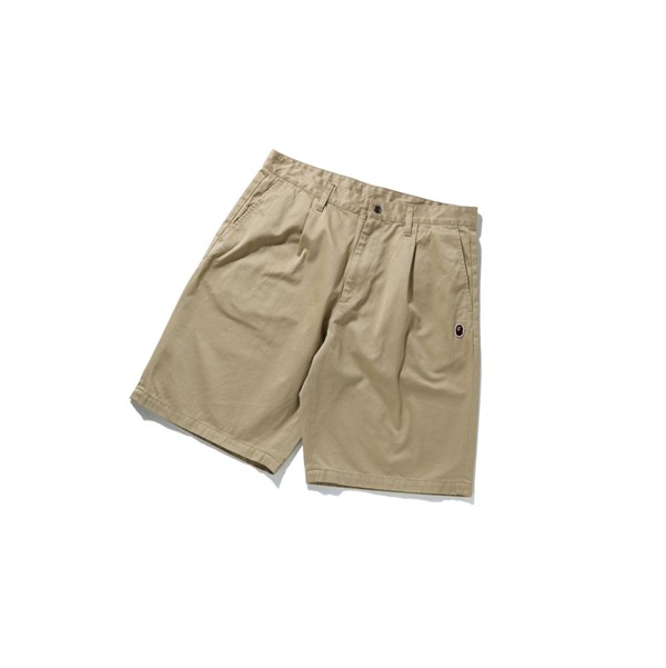 A BATHING APE Bape One Point Weite Fit Chino Kurze Hose Herren Beige | 15273ZIUT