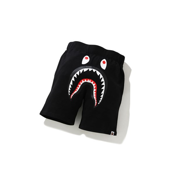 A BATHING APE Bape Shark Sweat Kurze Hose Herren Schwarz | 31789LGTZ