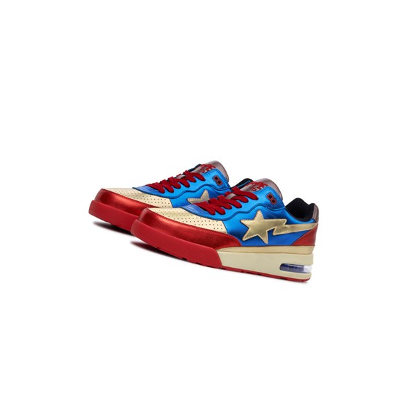 A BATHING APE Bape Straßen Sta Mid Sneakers Damen Blau | 36829LOPM