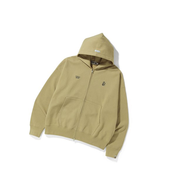 A BATHING APE Bape Ursus Loose Fit Zip-up Zip Throughs Hoodie Herren Beige | 06735ZKAF