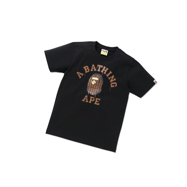 A BATHING APE Bape Valentine Chocolate Ape Head Tee Kurzes Sleeve T-shirts Damen Schwarz | 07592JIEF