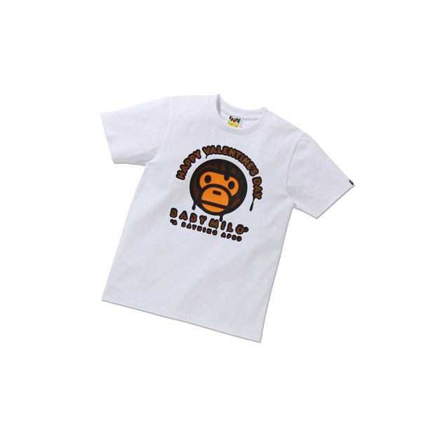 A BATHING APE Bape Valentine Chocolate Baby Tee Kurzes Sleeve T-shirts Damen Weiß | 39450EBMS