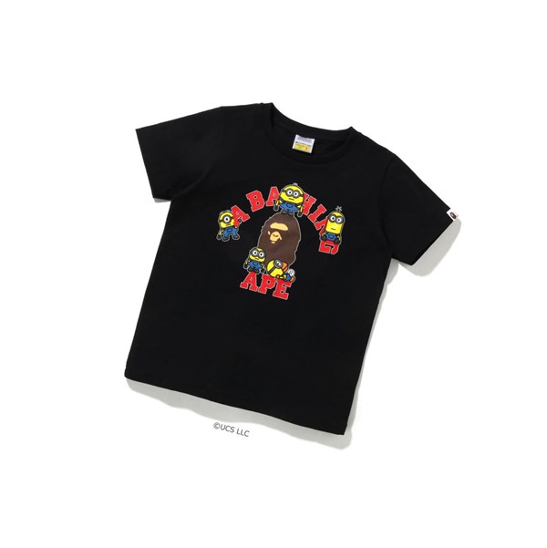 A BATHING APE Bape X Minions Tee01 Kurzes Sleeve T-shirts Damen Schwarz | 13092USEN