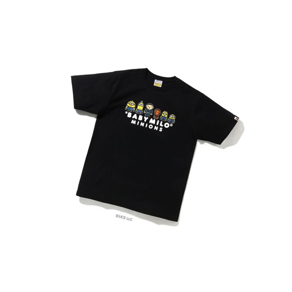 A BATHING APE Bape X Minions Tee05 Kurzes Sleeve T-shirts Herren Schwarz | 17946QFTW