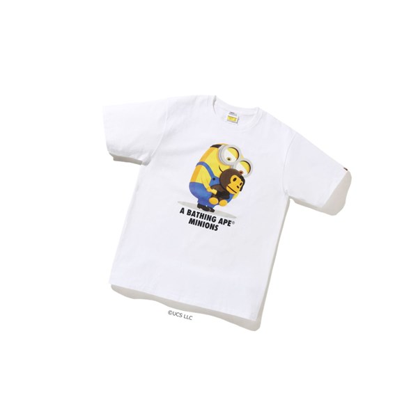 A BATHING APE Bape X Minions Tee08 Kurzes Sleeve T-shirts Herren Weiß | 36917HVMT