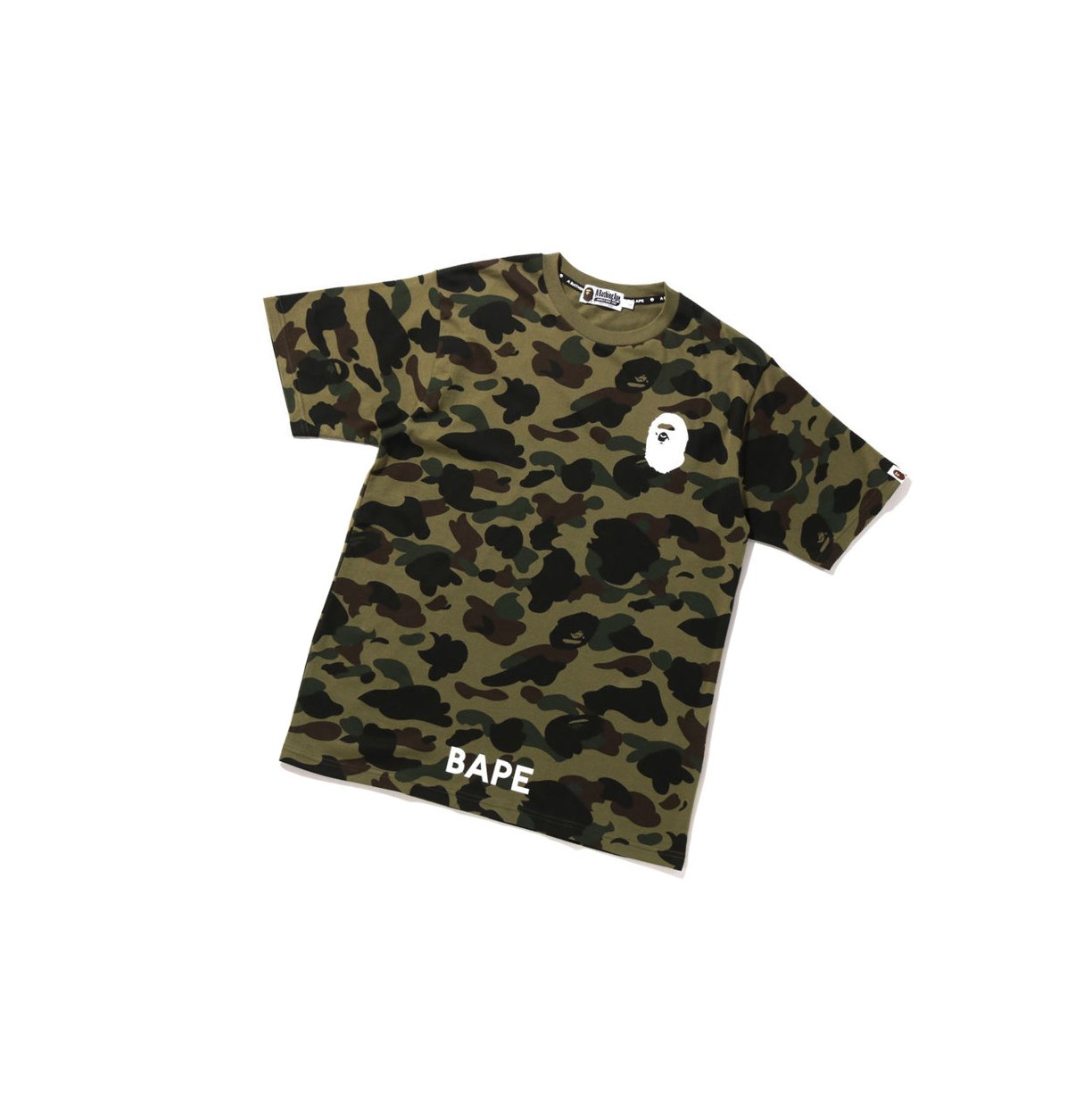 A BATHING APE Bape 1st Camo Bathing Ape Tee Kurzes Sleeve T-shirts Herren Grün | 39160BCPS