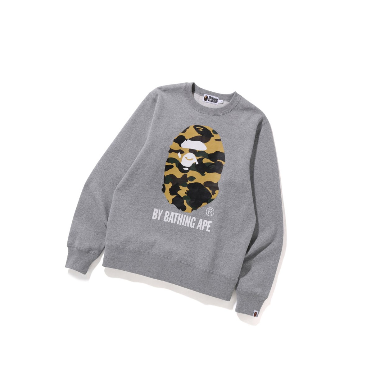 A BATHING APE Bape 1st Camo By Bathing Ape Crewneck Sweatshirts Herren Grau | 27635OQAW