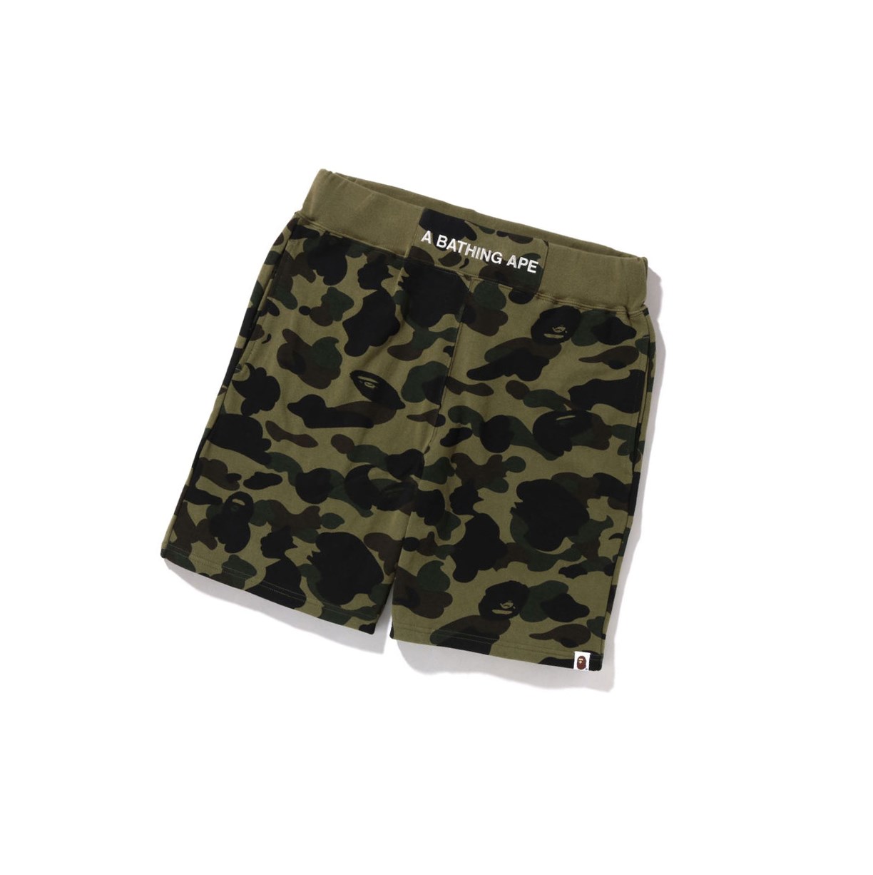 A BATHING APE Bape 1st Camo Sweat Kurze Hose Herren Grün | 28950FBQG