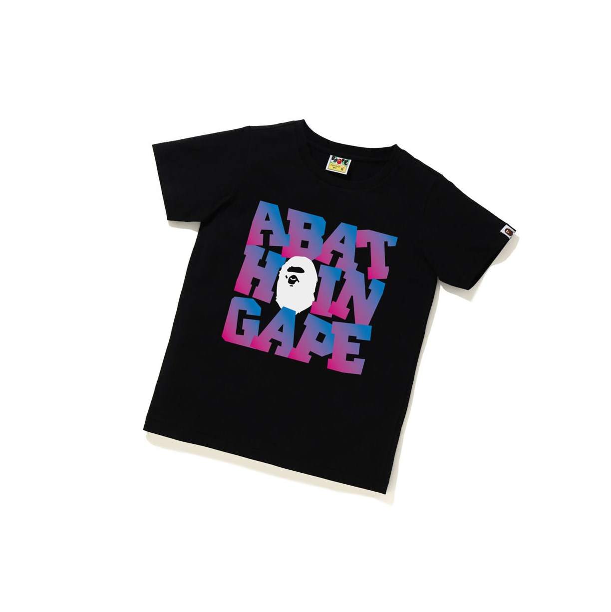 A BATHING APE Bape A Bathing Ape Tee Kurzes Sleeve T-shirts Damen Schwarz | 74932ZFNR