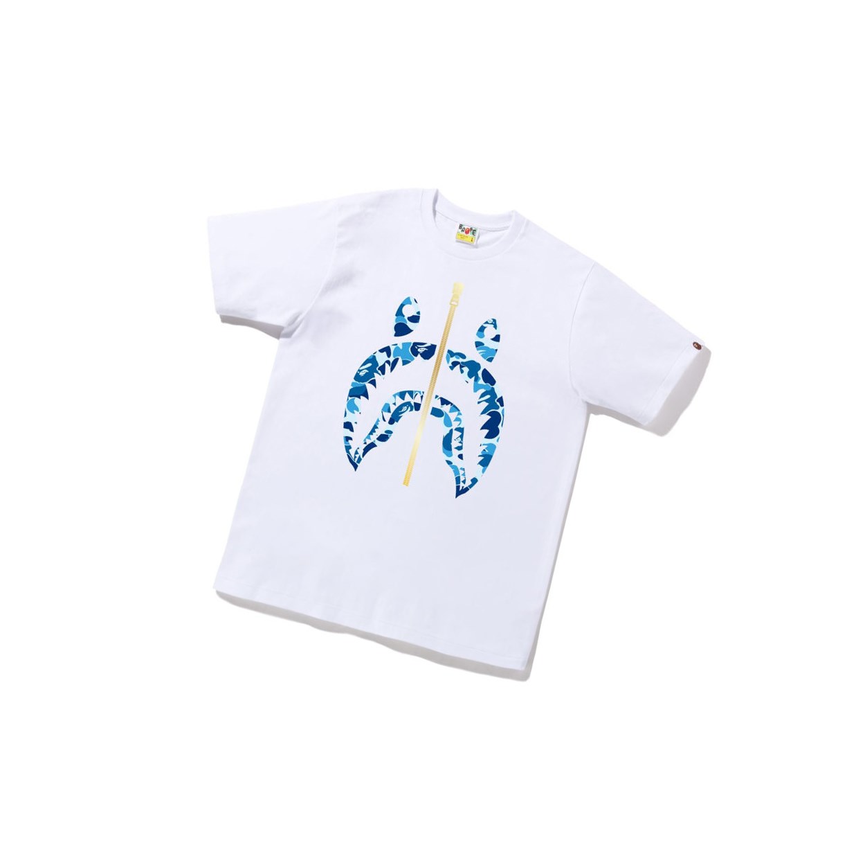 A BATHING APE Bape Abc Camo Shark Tee Kurzes Sleeve T-shirts Herren Weiß | 31824QGXL