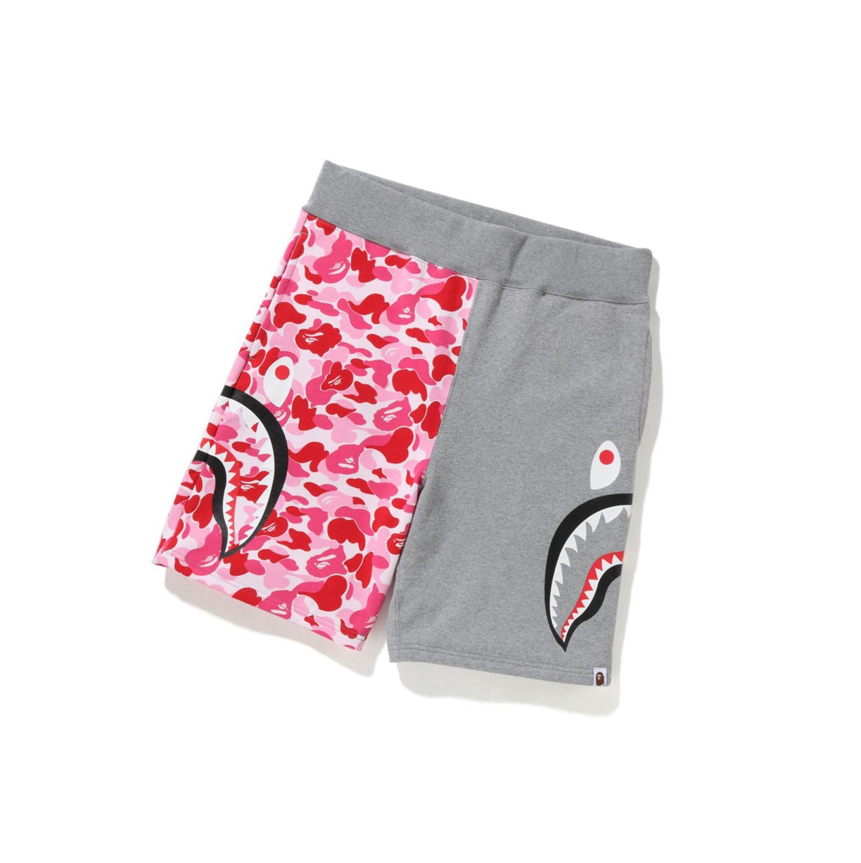 A BATHING APE Bape Abc Camo Side Shark Sweat Kurze Hose Herren Rosa | 58237CUOM