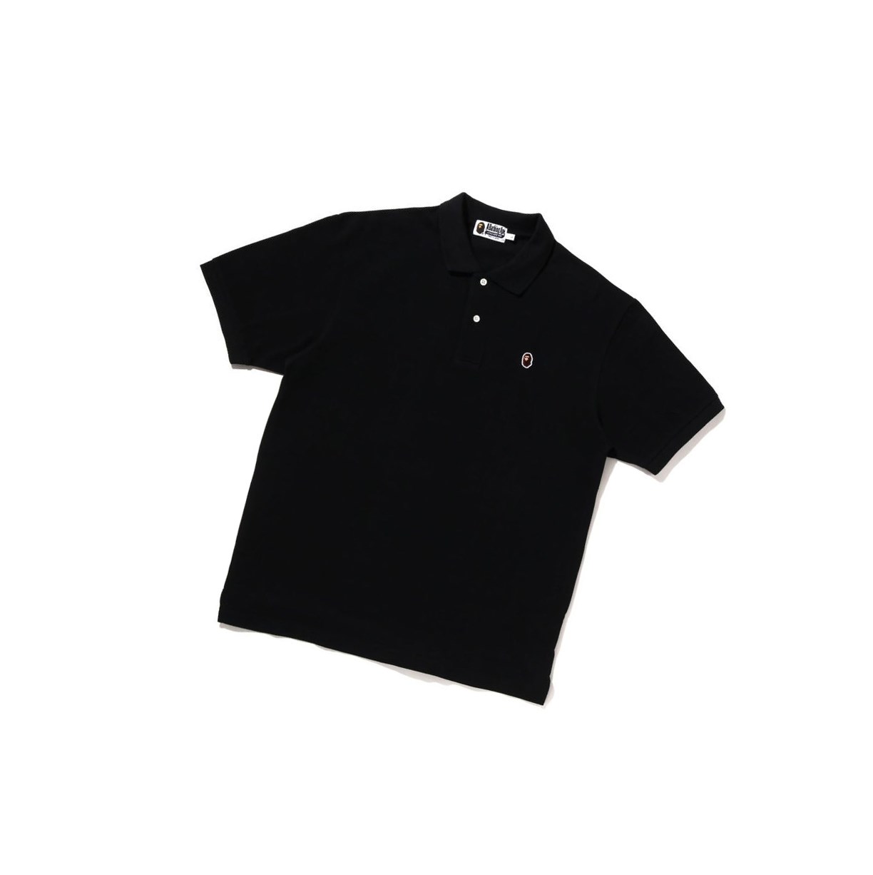 A BATHING APE Bape Ape Head One Point Relaxed Fit Kurzes Sleeve Polo Herren Schwarz | 70618IKRJ