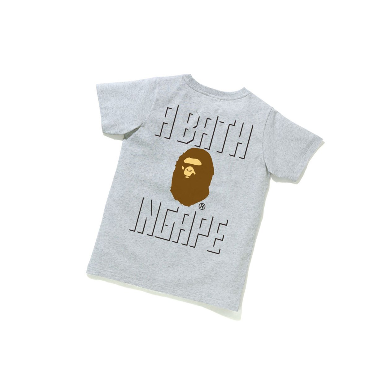 A BATHING APE Bape Ape Head One Point Tee #2 Kurzes Sleeve T-shirts Damen Grau | 02514VRES