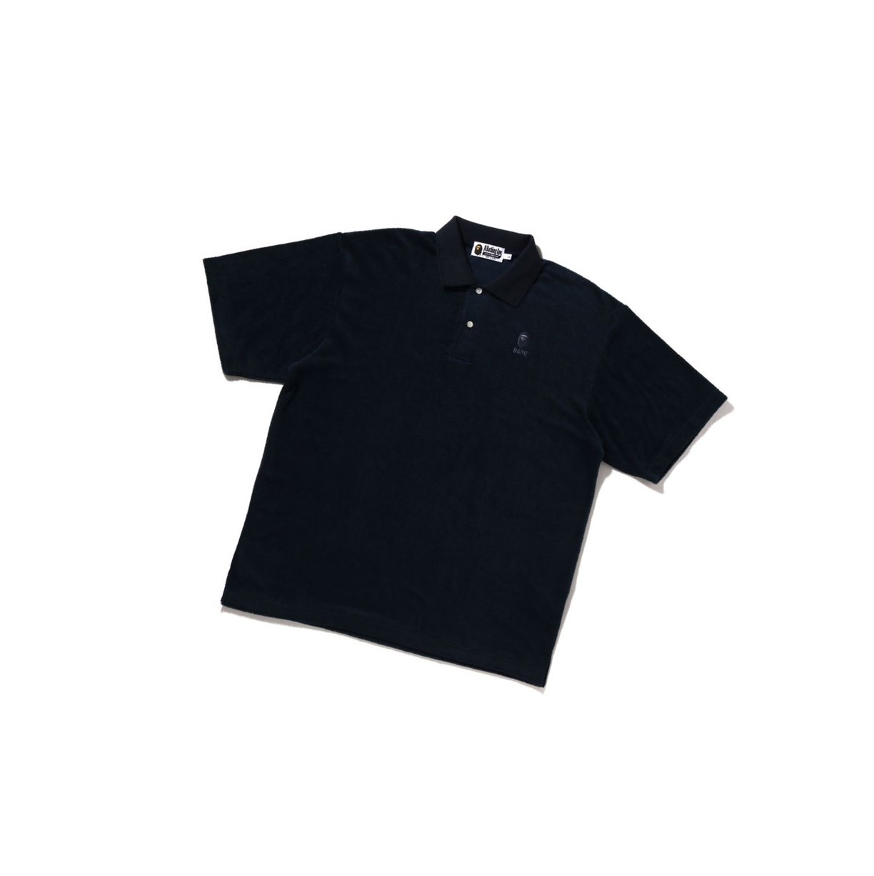 A BATHING APE Bape Ape Head Towelling Kurzes Sleeve Polo Herren Blau | 50391CFZG