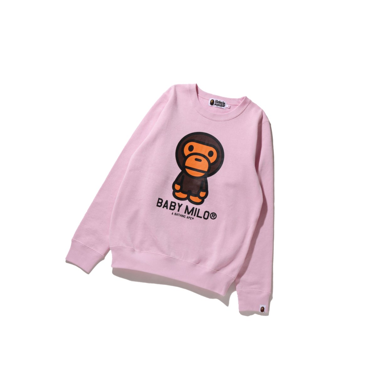 A BATHING APE Bape Baby Milo Crewneck Sweatshirts Damen Rosa | 79106IUXO