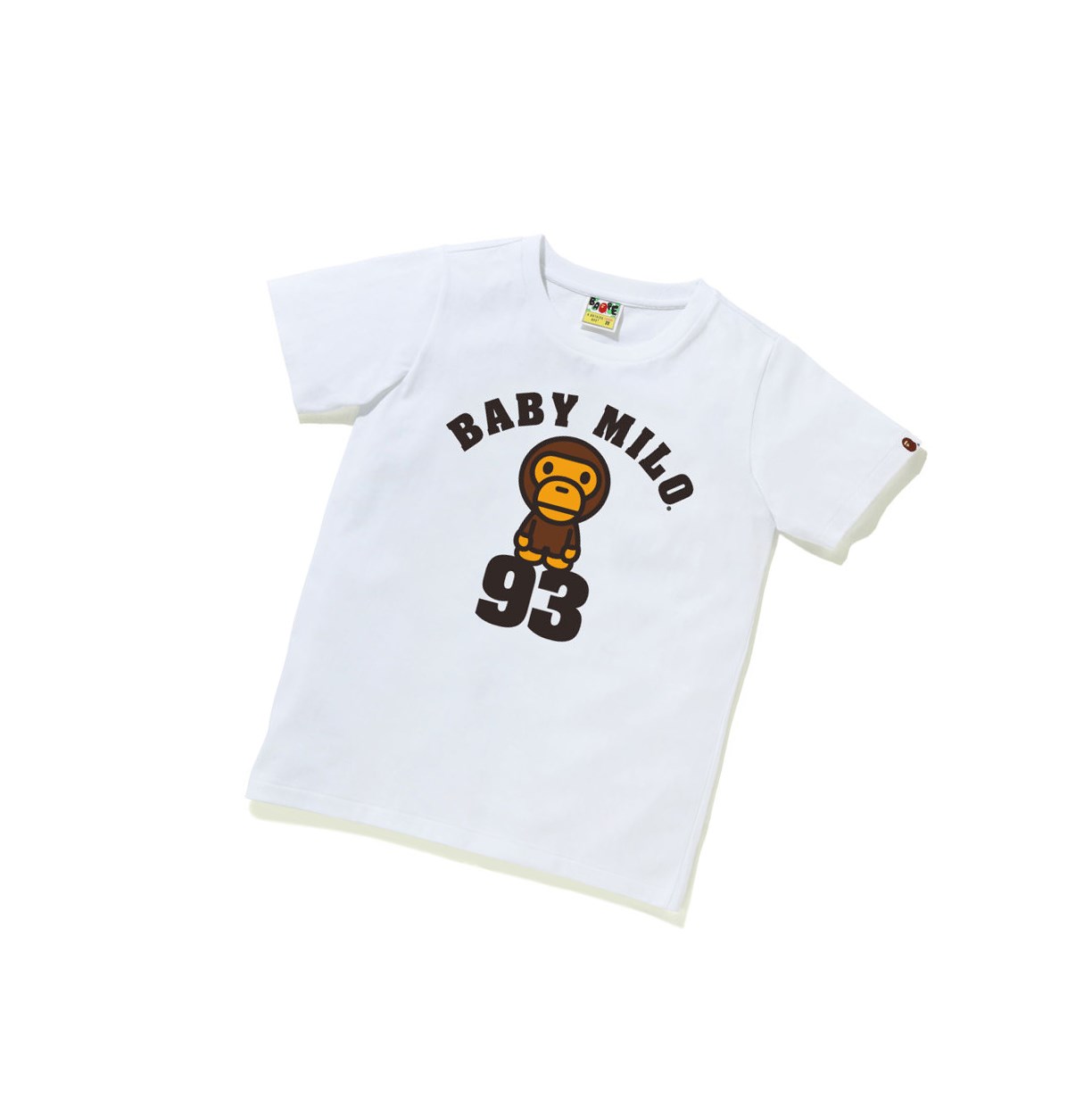 A BATHING APE Bape Baby Milo On 93 Tee Kurzes Sleeve T-shirts Damen Weiß | 49125LMIH