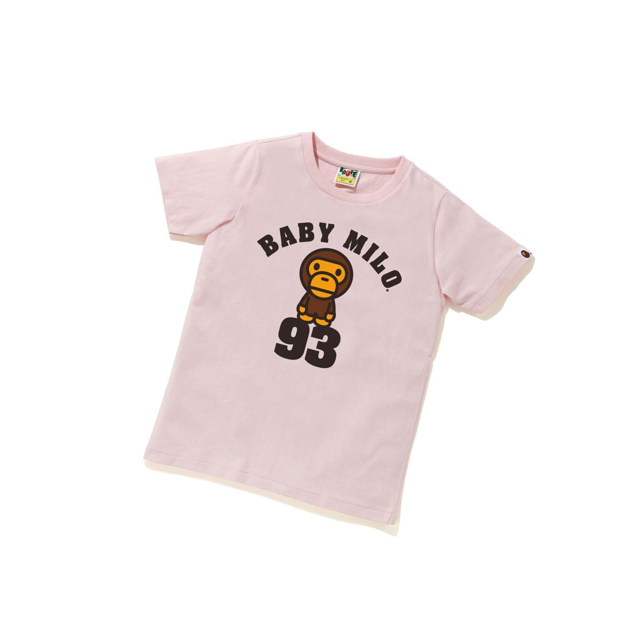 A BATHING APE Bape Baby Milo On 93 Tee Kurzes Sleeve T-shirts Damen Rosa | 65417SDGY