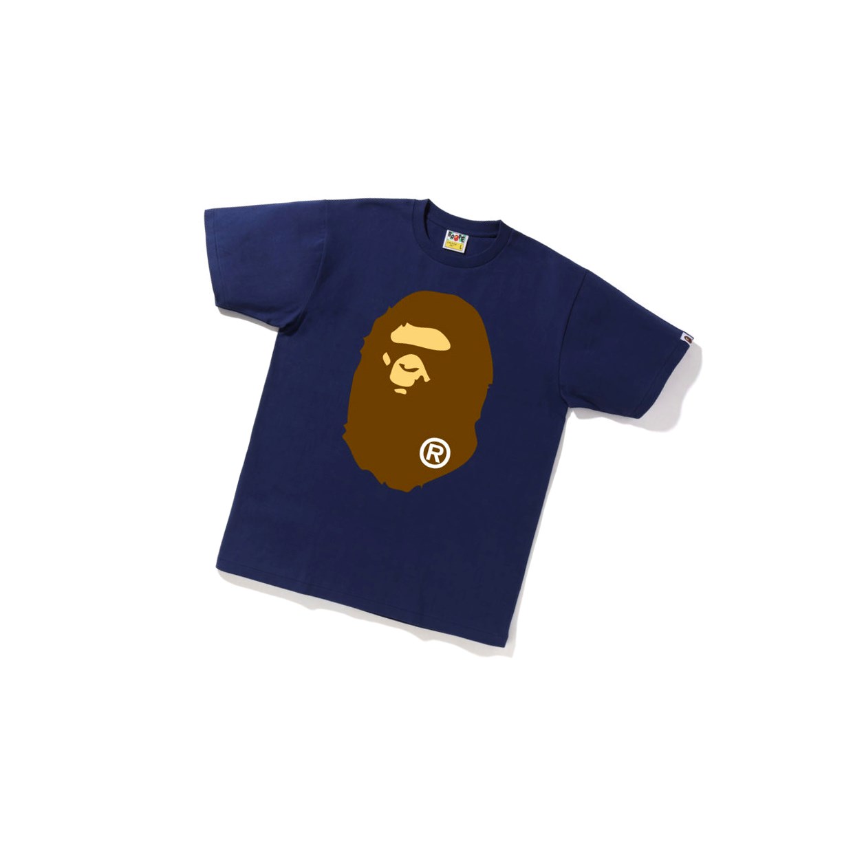 A BATHING APE Bape Big Ape Head Tee Kurzes Sleeve T-shirts Herren Navy Blau | 49768UHDN