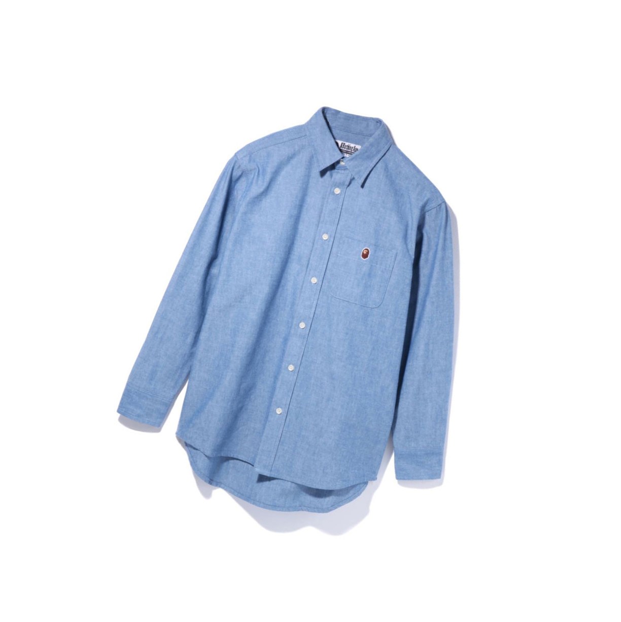 A BATHING APE Bape Chambray Long Sleeve Hemd Damen Hellblau | 45172FEHK