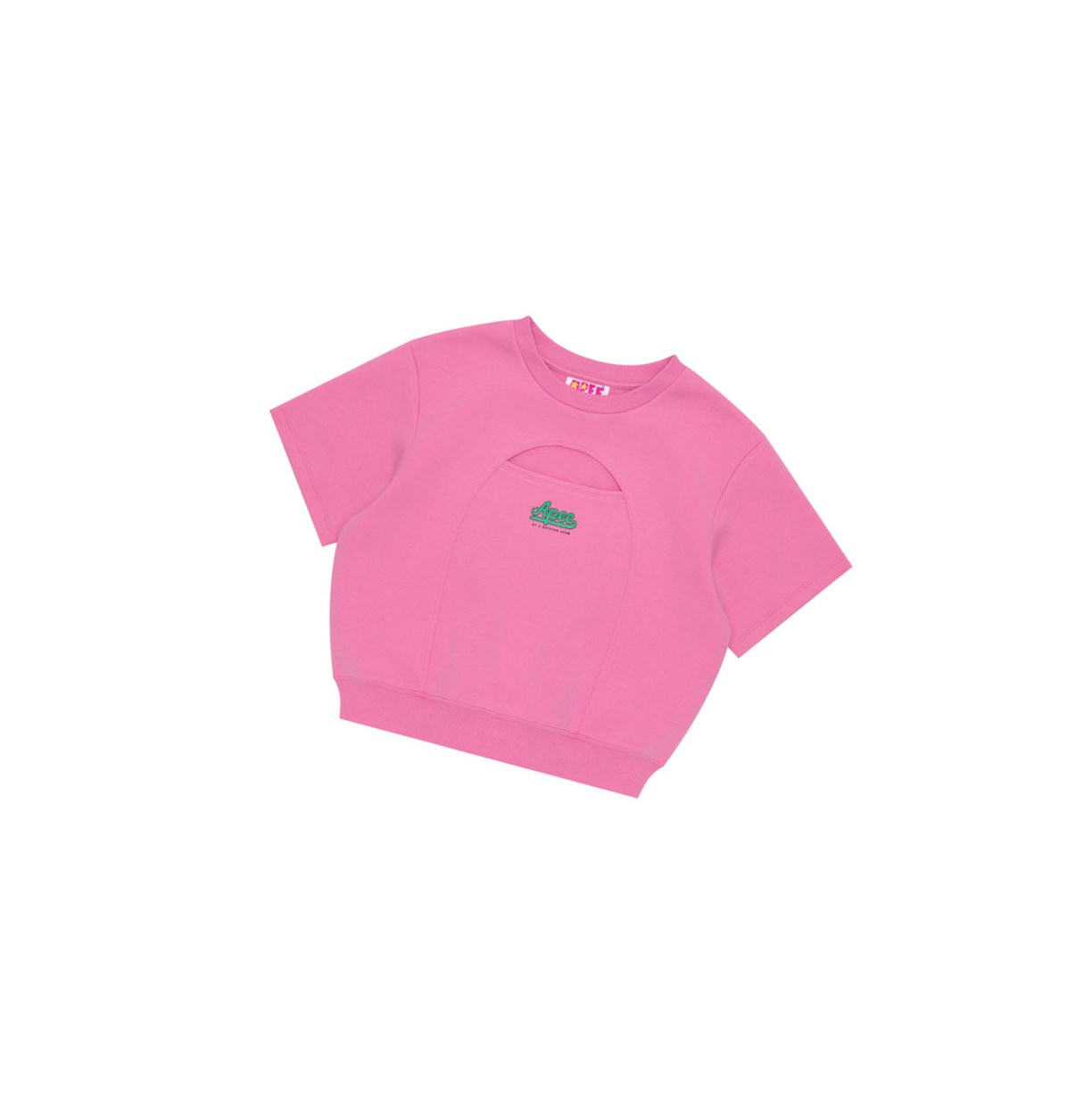 A BATHING APE Bape Cropped Logo Sweatshirts Damen Rosa | 35780EOWX