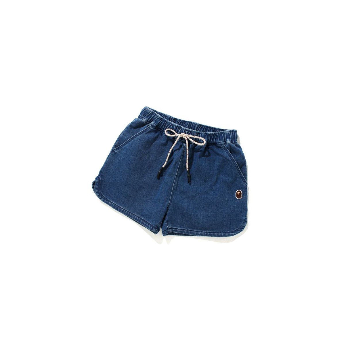 A BATHING APE Bape Denim Easy Kurze Hose Damen | 20679GYED