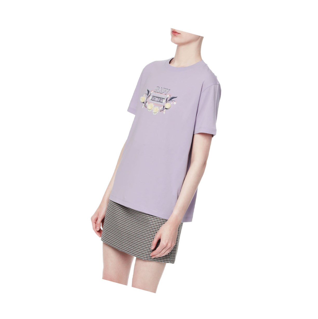 A BATHING APE Bape Embellished Tee Kurzes Sleeve T-shirts Damen Pastel Lilac | 54283BHQC