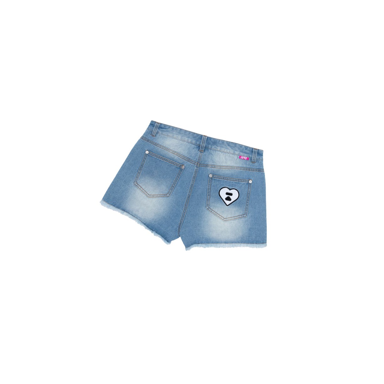 A BATHING APE Bape Logo Denim Kurze Hose Damen Denim | 08594TRAV