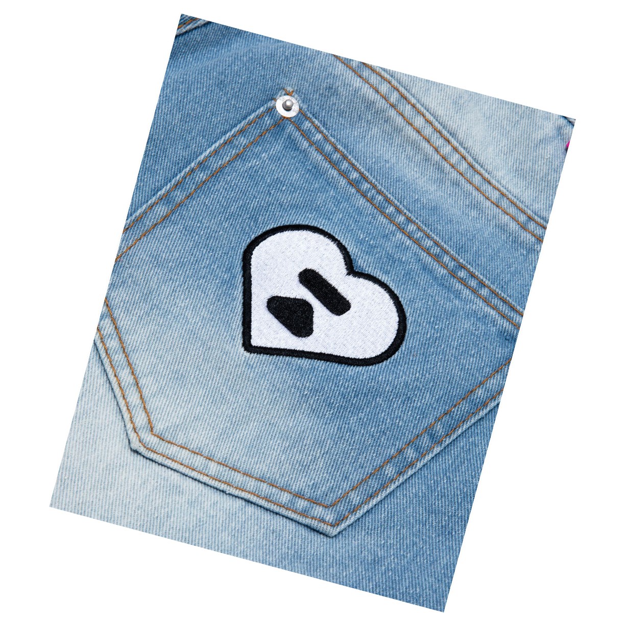 A BATHING APE Bape Logo Denim Kurze Hose Damen Denim | 08594TRAV