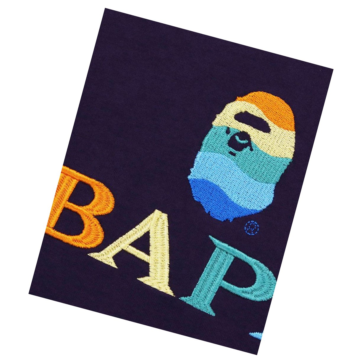 A BATHING APE Bape Logo Embroidery Tee Kurzes Sleeve T-shirts Damen Lila | 41679RTZM