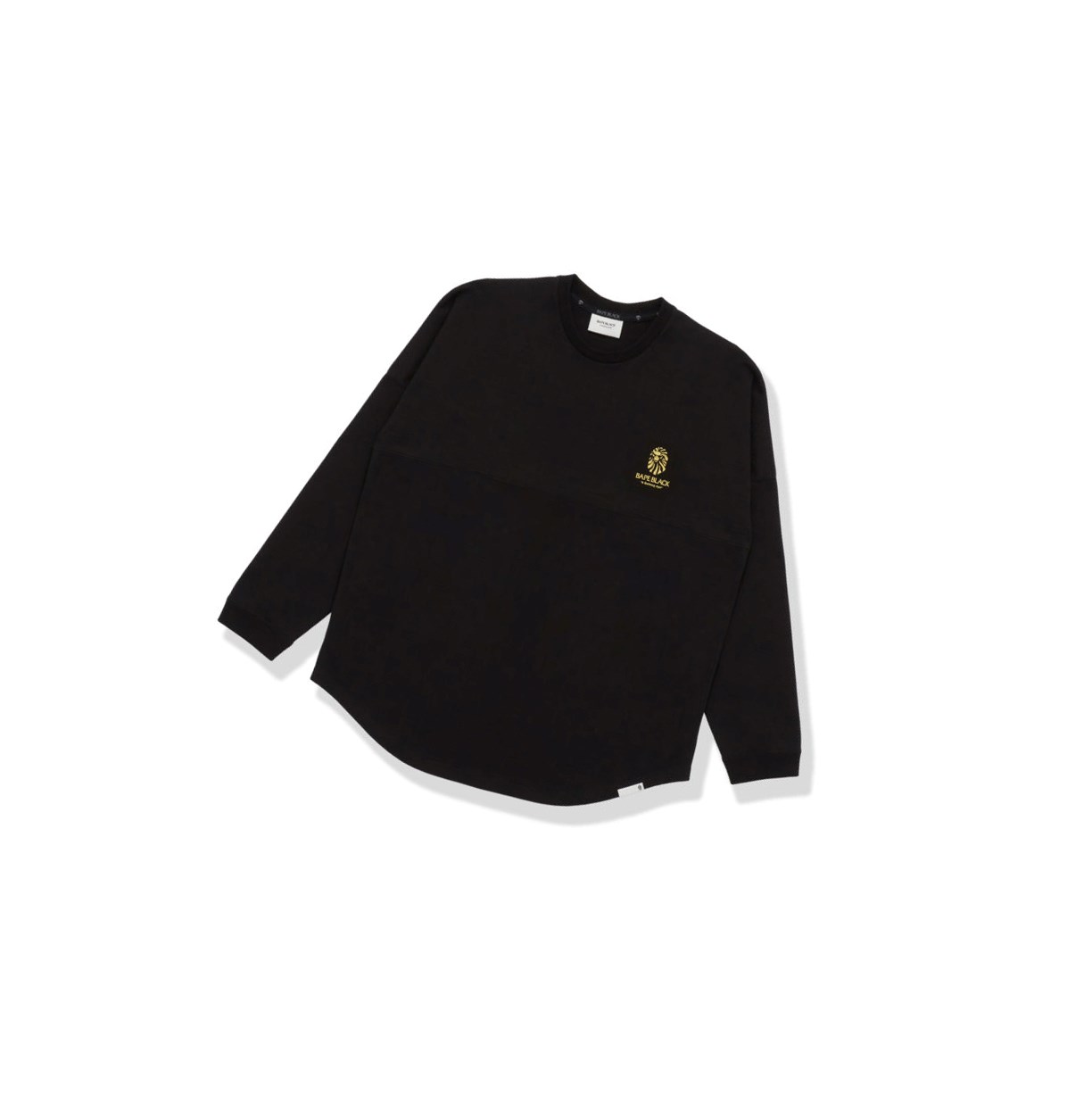 A BATHING APE Bape Logo Print Long Sleeve Tee Long Sleeve T-shirts Herren Schwarz | 61402RGZN