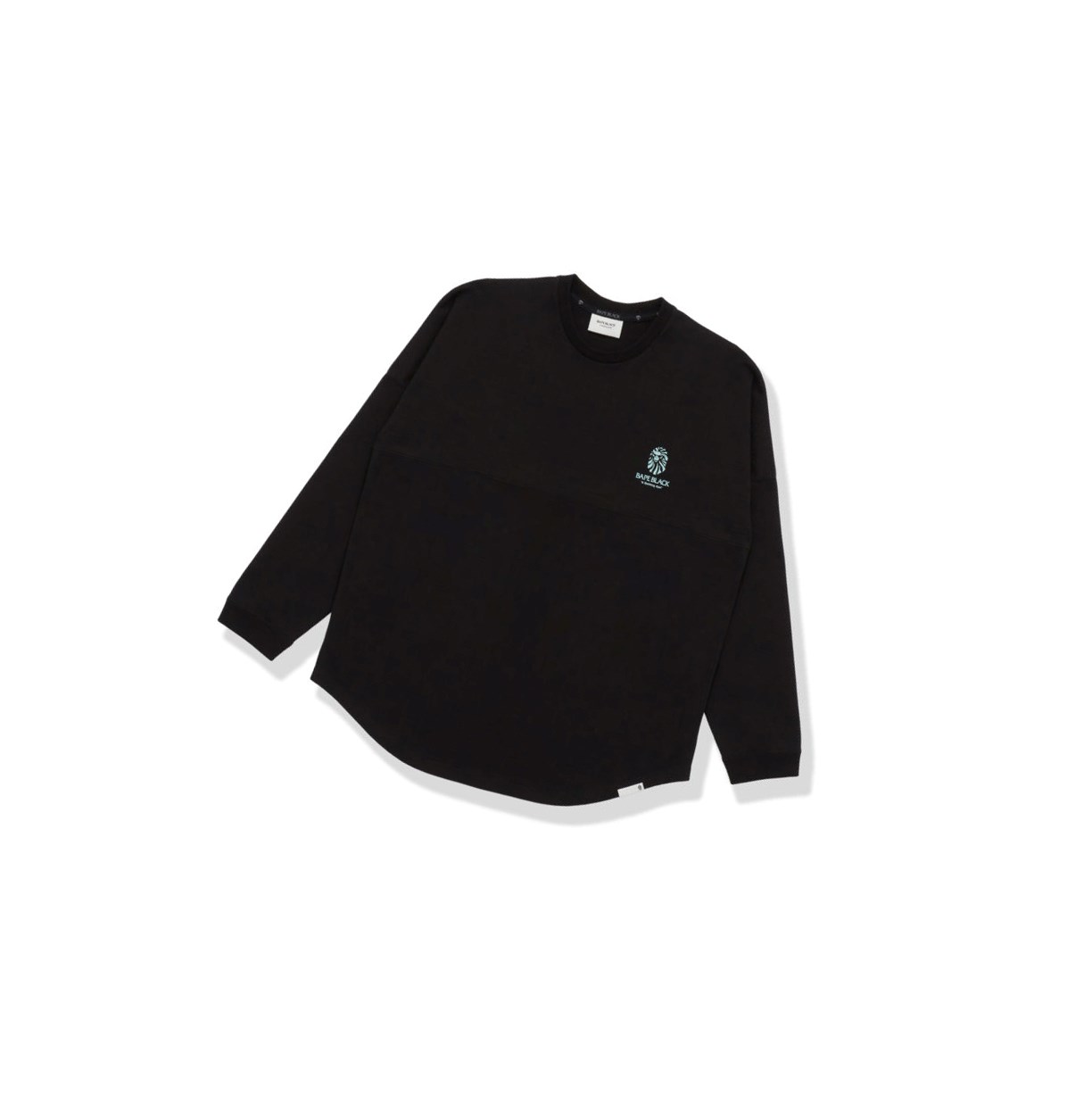 A BATHING APE Bape Logo Print Long Sleeve Tee Long Sleeve T-shirts Herren Schwarz | 69024DLSC