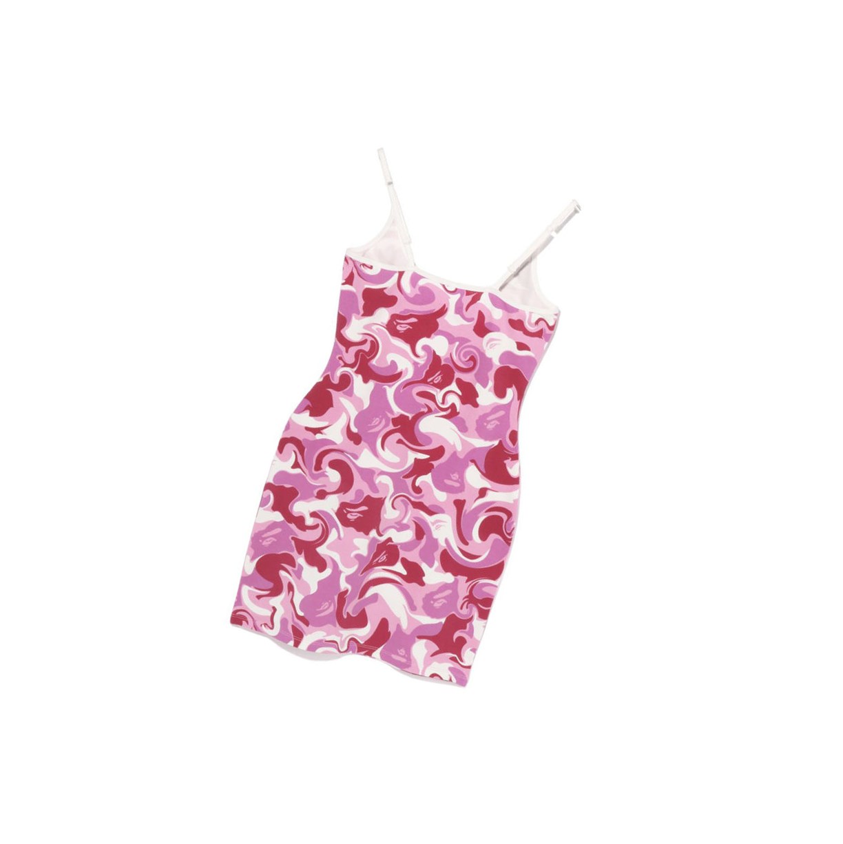 A BATHING APE Bape Marble Camo Cami Bodycon Tee Onepiece Mini Kleider Damen Rosa | 05892AHMK