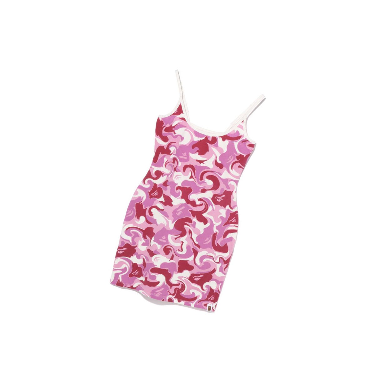 A BATHING APE Bape Marble Camo Cami Bodycon Tee Onepiece Mini Kleider Damen Rosa | 05892AHMK