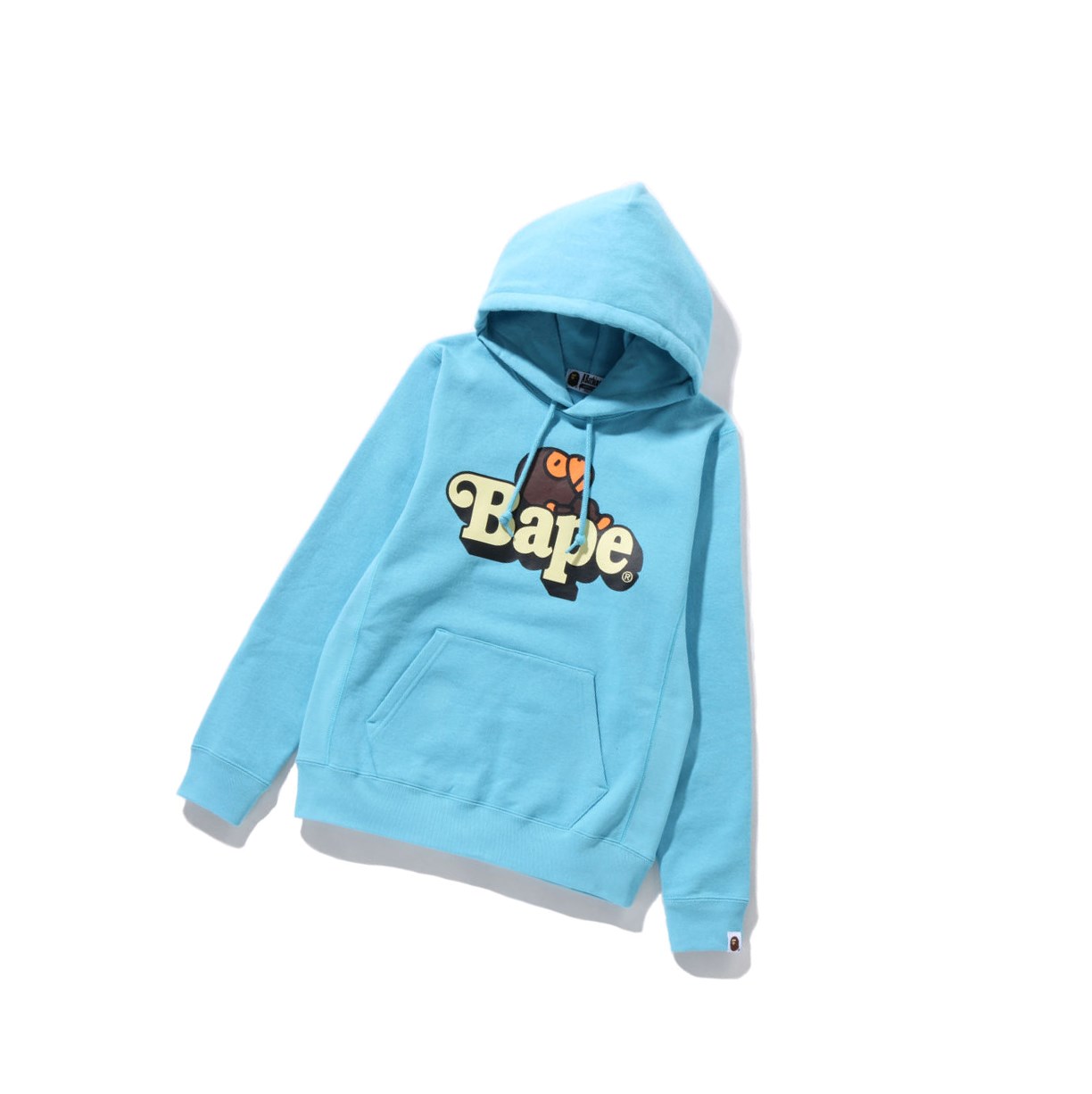 A BATHING APE Bape Milo On Bape Pullover Hoodie Damen Hellblau | 87294CEPH