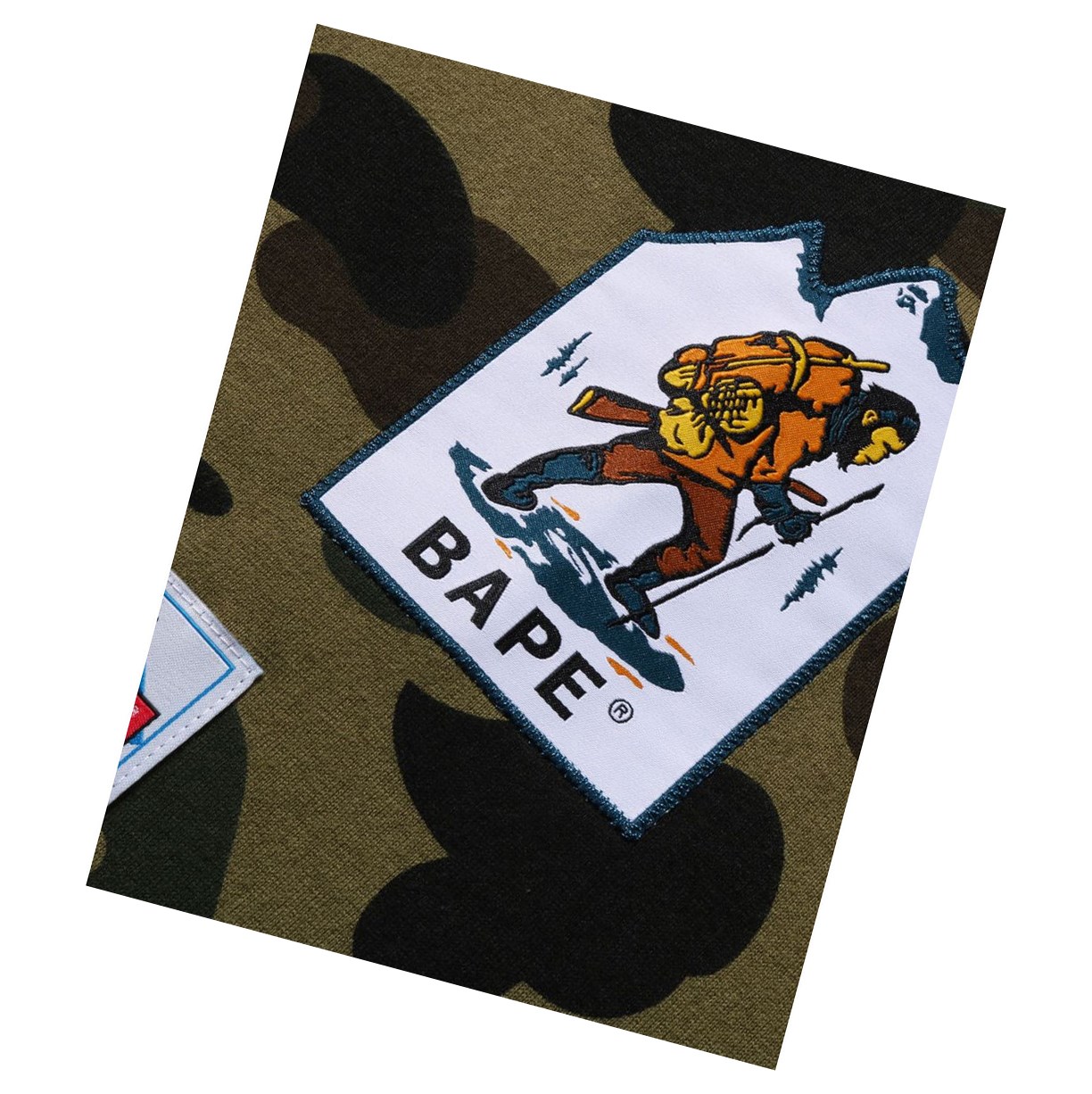 A BATHING APE Bape Multi Label 1st Camo L/S Tee Long Sleeve T-shirts Damen Grün | 14728KQFO