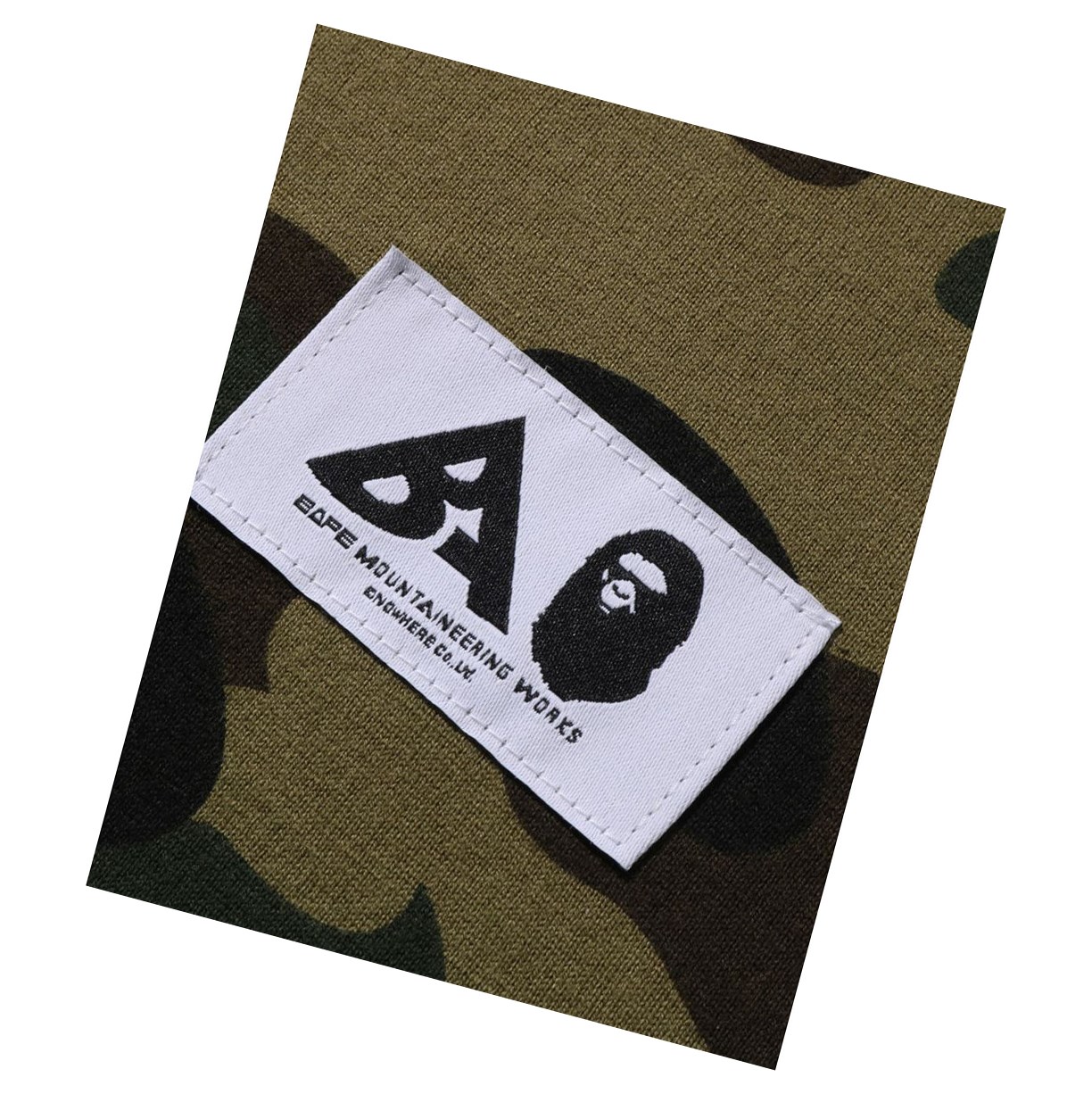 A BATHING APE Bape Multi Label 1st Camo L/S Tee Long Sleeve T-shirts Damen Grün | 14728KQFO