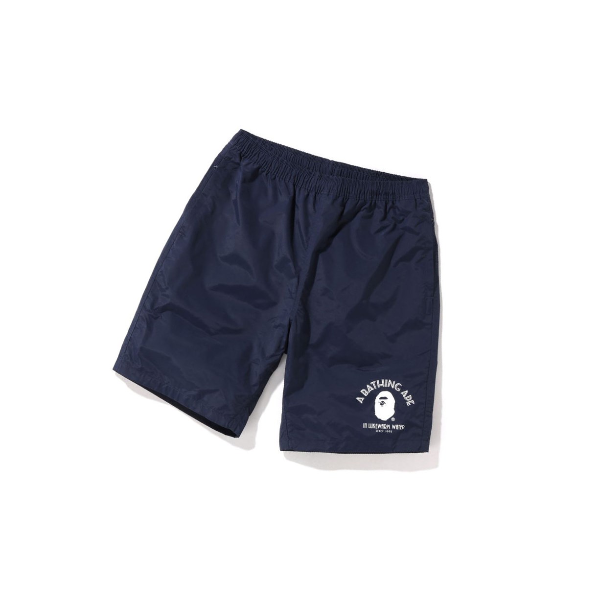 A BATHING APE Bape Nylon Beach Kurze Hose Herren Navy Blau | 46015HUKV