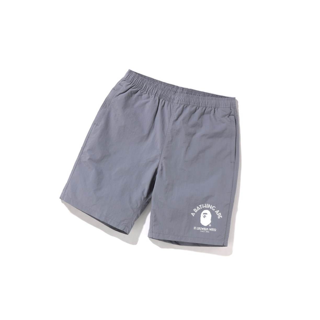 A BATHING APE Bape Nylon Beach Kurze Hose Herren Grau | 87015YEXO