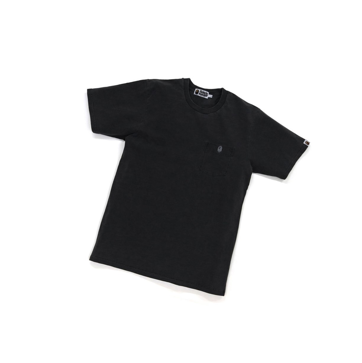 A BATHING APE Bape One Point Overdye Pocket Tee Kurzes Sleeve T-shirts Herren Schwarz | 29601XLRI