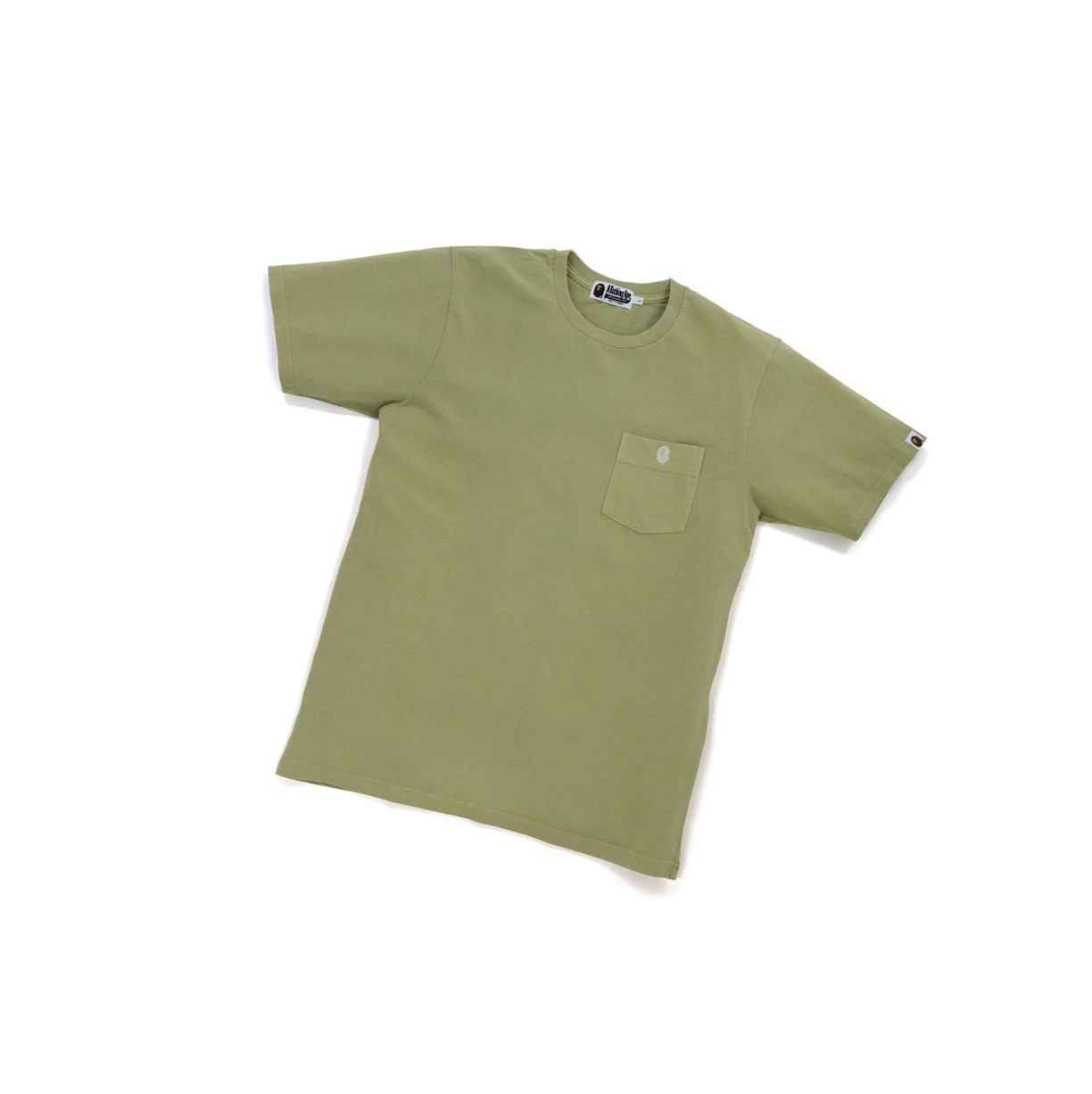 A BATHING APE Bape One Point Overdye Pocket Tee Kurzes Sleeve T-shirts Herren Beige | 34678OPGJ