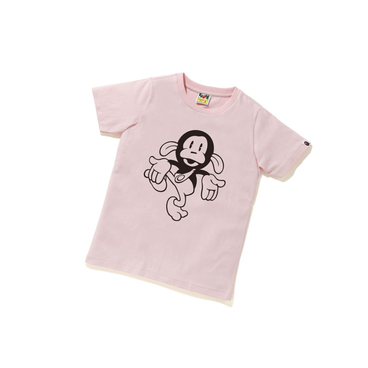 A BATHING APE Bape Pigment Klassische Baby Milo Tee Kurzes Sleeve T-shirts Damen Rosa | 65312TSAJ