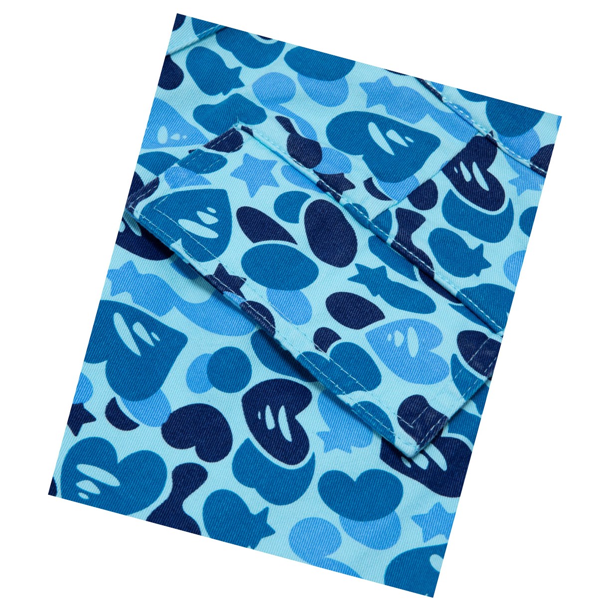 A BATHING APE Bape Printed Cargo Long Hose Damen Hellblau | 64810OKXJ