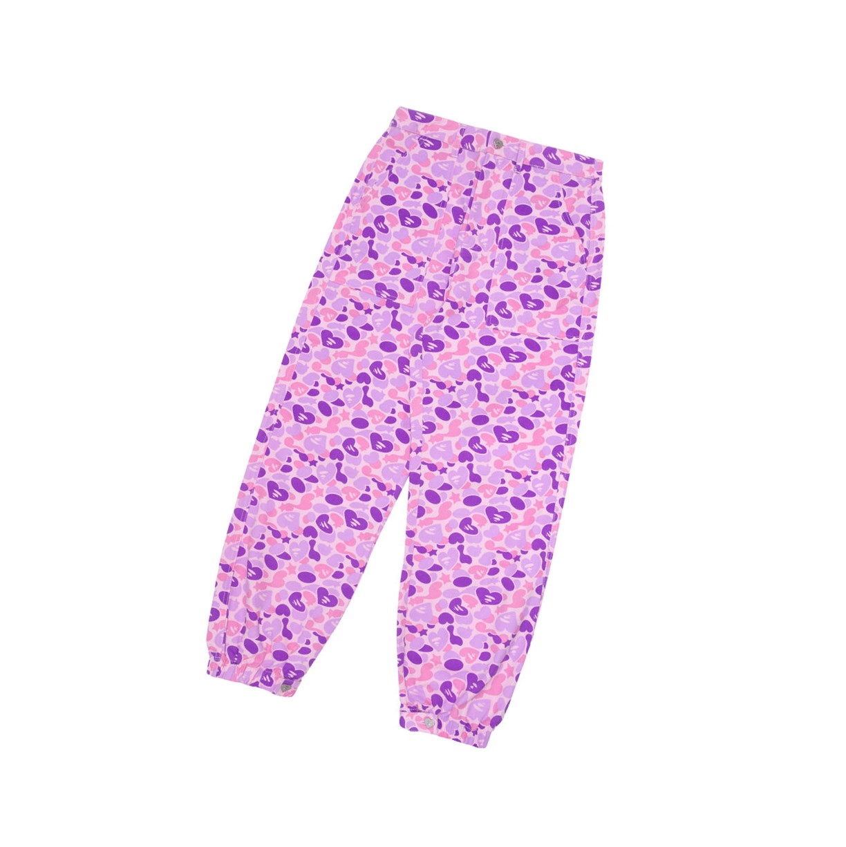 A BATHING APE Bape Printed Cargo Long Hose Damen Violet | 69814ORGW