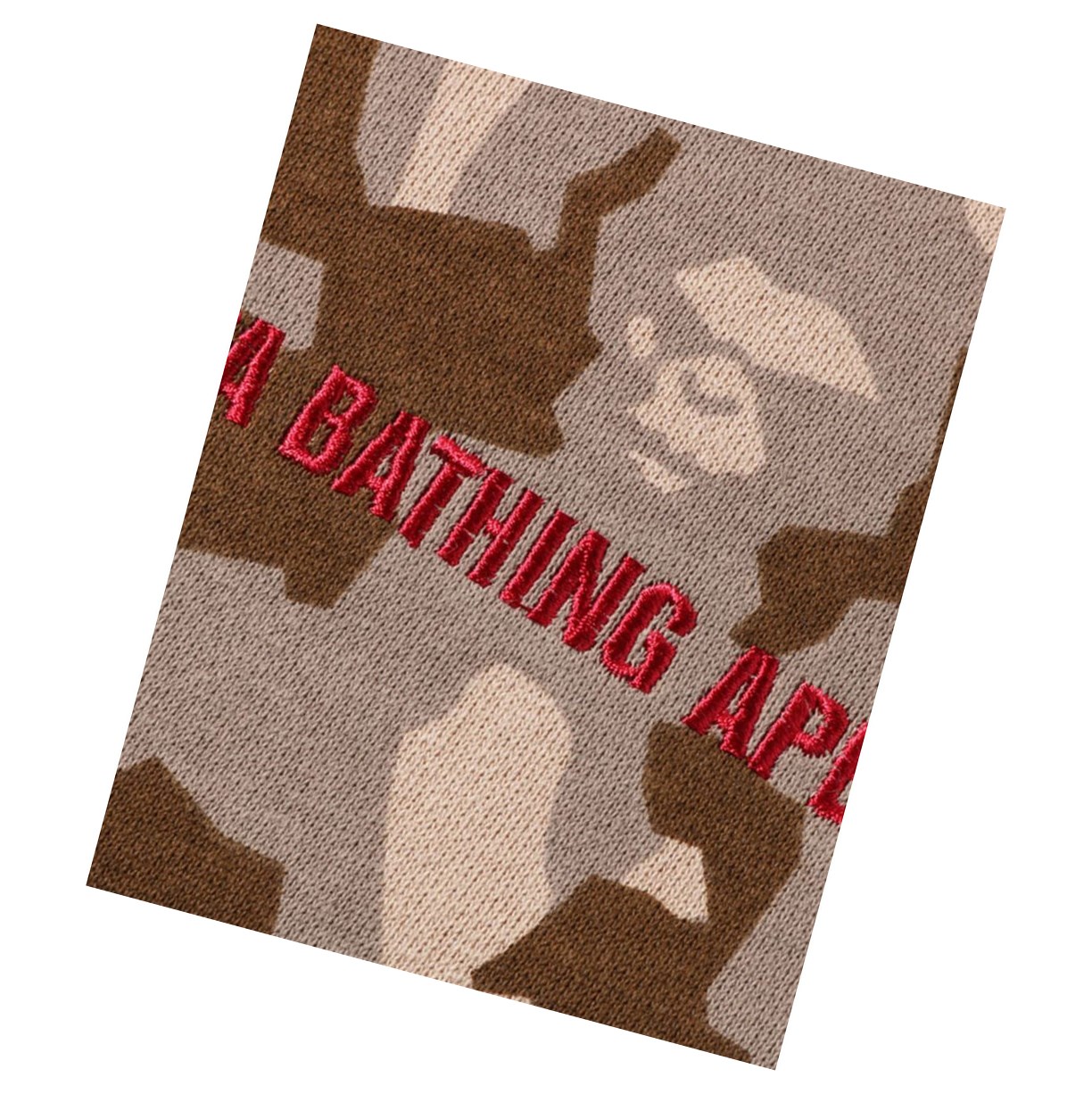 A BATHING APE Bape Sand Camo Big Pocket Oversized Crewneck Sweatshirts Damen Beige | 72658VXDI